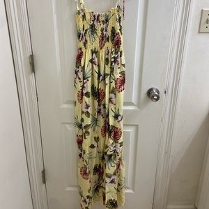 Floral printed dress from Hawaii, WORE ONCE, adjustable string